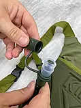 Гідратор тактичний військовий, Тактична питна система, Тактичний рюкзак-гідратор флектарн для води 2.5л армійський хакі, фото 6