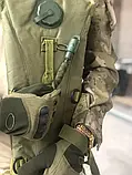Гідратор тактичний військовий, Тактична питна система, Тактичний рюкзак-гідратор флектарн для води 2.5л армійський хакі, фото 5