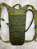 Гідратор тактичний військовий, Тактична питна система, Тактичний рюкзак-гідратор флектарн для води 2.5л армійський хакі, фото 9