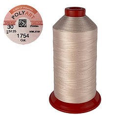 Нитка швейна поліестер POLYART(ПОЛІАРТ) N30 колір #1754 персиковий 2500м (ОРИГІНАЛ, ТУРЕЧЧИНА)