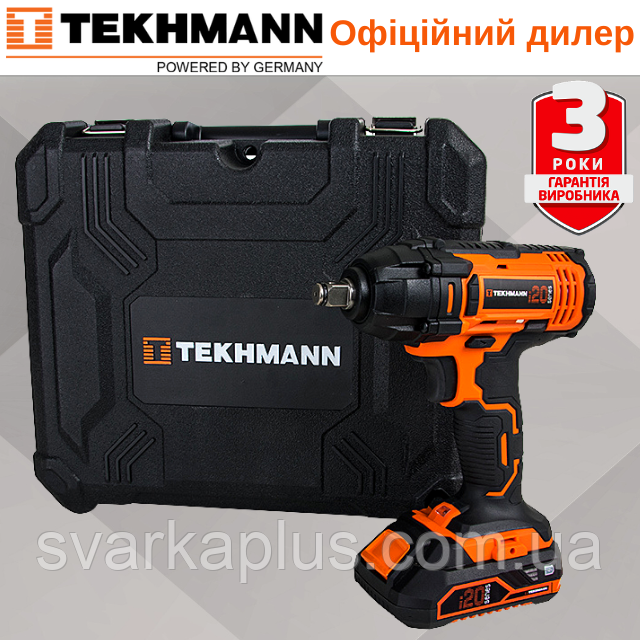 Гайковерт ударный аккумуляторный Tekhmann TIW-300/i20 kit / 300 Нм / 2 А-ч / Гарантия 3 года / - фото 1 - id-p1790204854