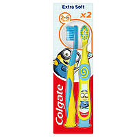Дитяча зубна щітка Colgate Екстра мяка для дітей від 2 до 6 років (2 шт в упаковці)