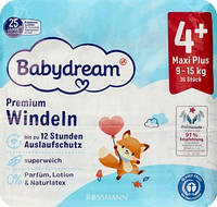 Підгузники Babydream Premium 4+ Maxi Plus 9-15 кг 36 шт