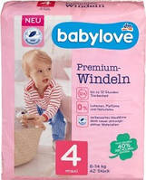 Підгузники Babylove Premium 4 Maxi (8-14 кг), 42 шт