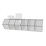 Диспенсер EKOSTAR для мармеладів, снеків, горіхів 6 комірок, фото 3