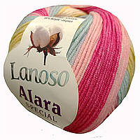 Lanoso ALARA SPECIAL (Алара Спешил) № 701 (Пряжа бавовна з акрилом, нитки для в'язання)