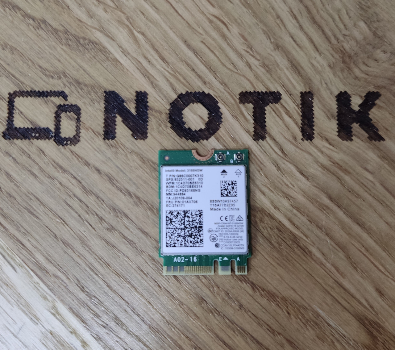 Модуль Intel Dual Band Wireless-AC 3168NGW (863934-855) Вживаний