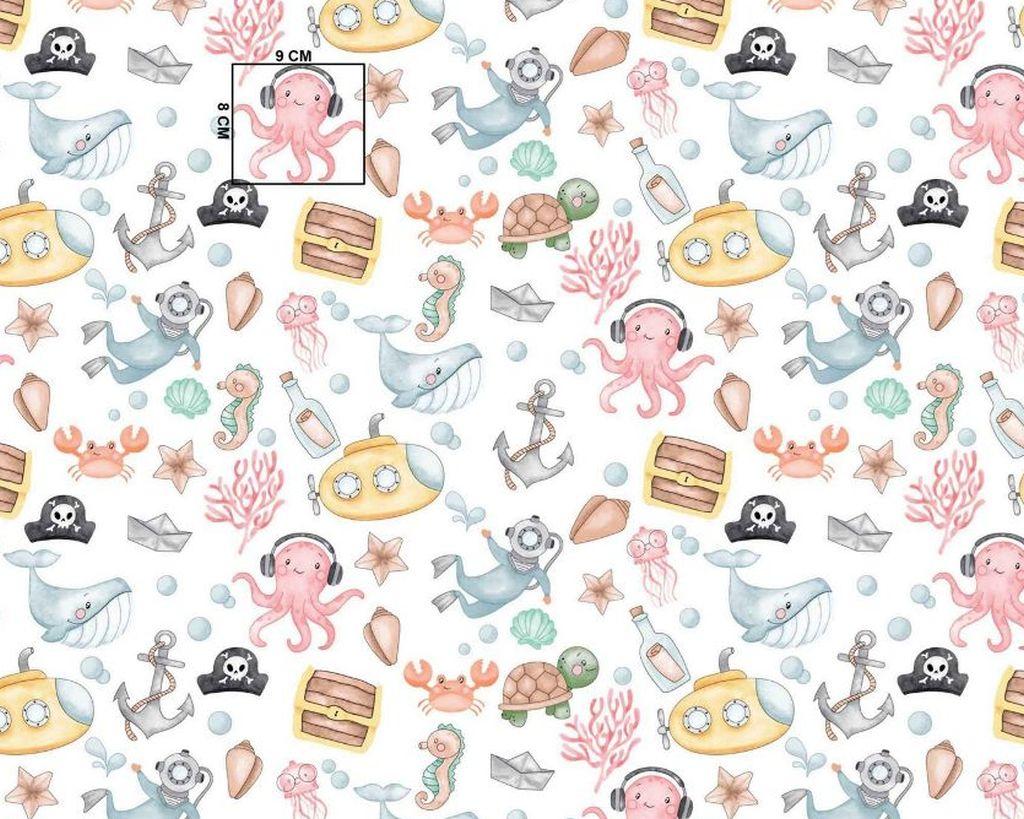 Тканина хб з дитячим малюнком (ОПТОМ), фото 1