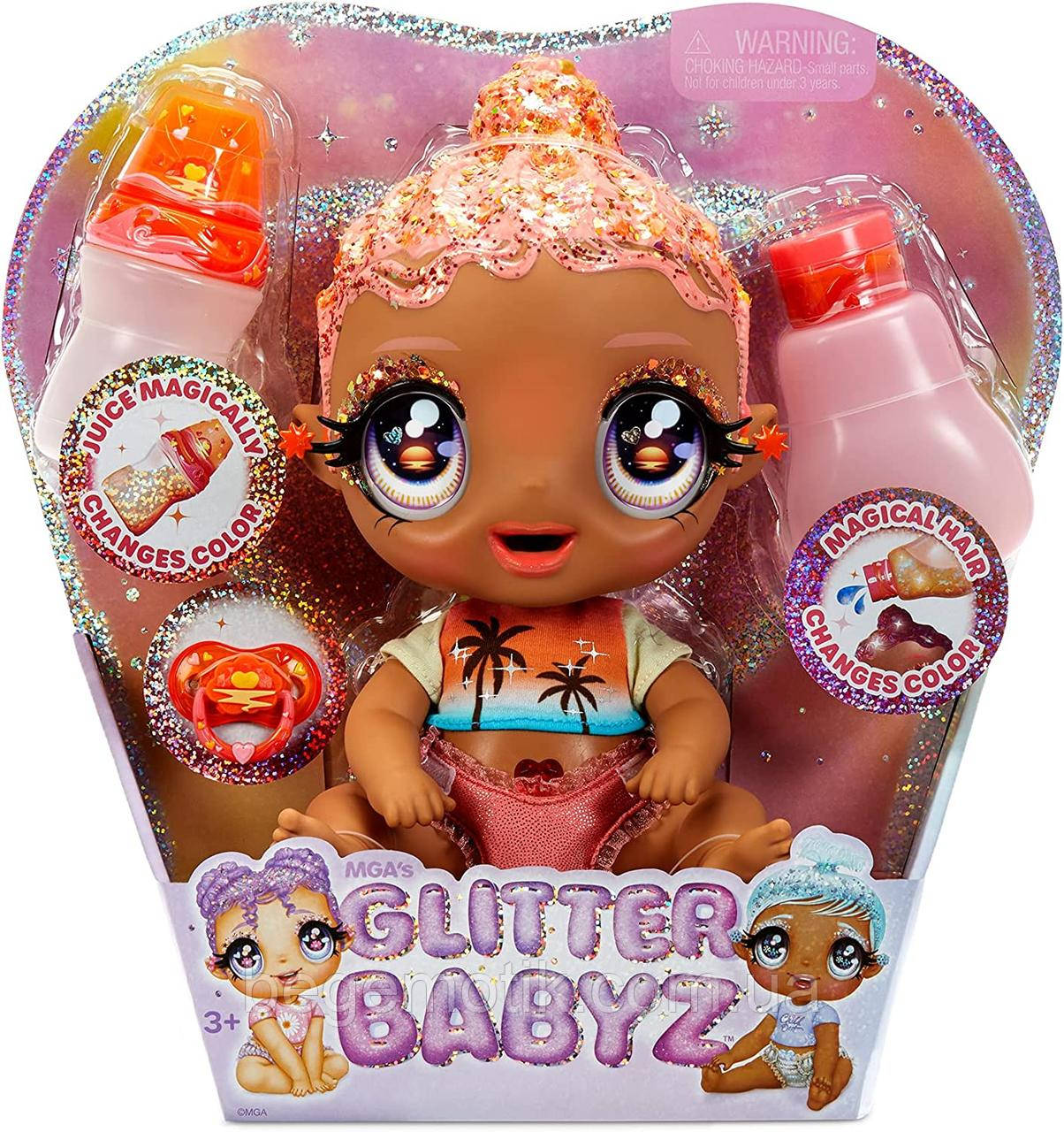 Лялька Глітер Бебіс Солана Glitter Babyz Solana Sunburst Baby Dol 577294