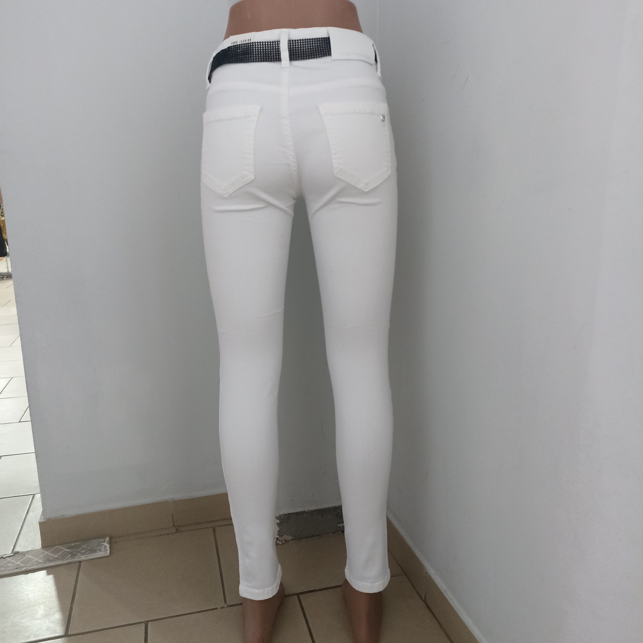 Жіночі білі джинси бренд скіні Туреччина - фото 5 - id-p1795554100