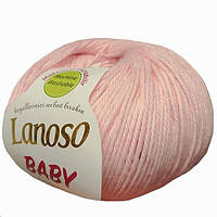Lanoso BABY COTTON (Бейби Коттон) № 932 нежно-розовый (Пряжа 100% хлопок, нитки для вязания)