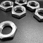 DIN 439B Гайка низька шестигранний дрібний крок 4 цинк, фото 5