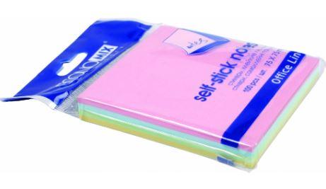 Стікери 75х75, 4 кольори, 100 арк. Е20936  мікс, фото 1