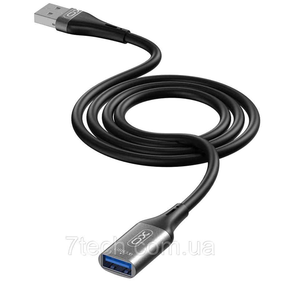 Кабель Удлинитель переходник для зарядки и передачи данных 3м USB3.0 XO Черный (NB220) - фото 7 - id-p1795569714