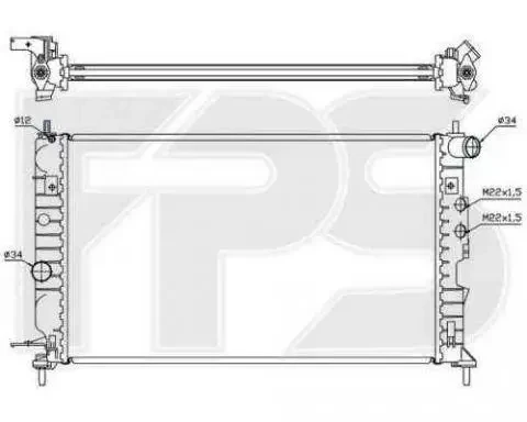 Радіатор OPEL VECTRA B 95-02, фото 1