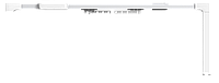 Умный карниз для штор с ZigBee управлением Tervix Pro Line ZigBee Curtain, длина 4м. (454124)