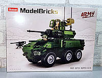 Конструктор Sluban армия Танк model bricks 382 детали M38-B0753