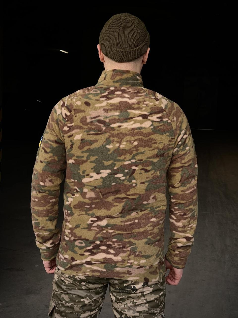 Тактическая мужская базовая флисовая кофта пиксель ЗСУ ВСУ, флиска пиксельная для военнослужащих - фото 6 - id-p1795604086