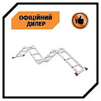 Лестница алюминиевая трансформер 4х3 INTERTOOL LT-0030 3700 мм TSH TSH