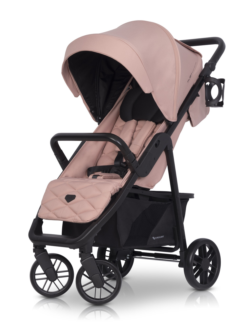 Коляска Euro-Cart Flex black edition 9023-ECFB-24, Langust, пудра