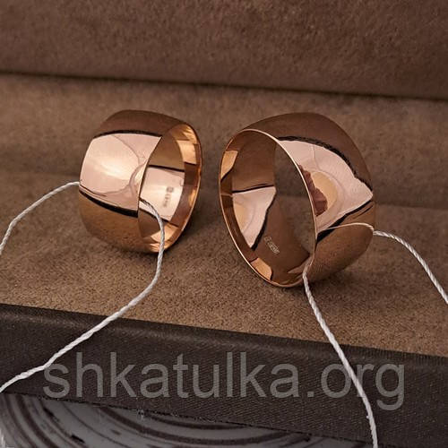 Обручки срібні з позолотою, фото 1