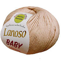 Lanoso BABY COTTON (Бейби Коттон) № 995 персик (Пряжа 100% хлопок, нитки для вязания)