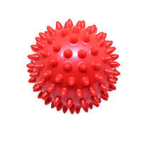 Мяч массажный резиновый надувной 9 см Красный