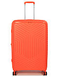 Валіза велика L поліпропілен оранж 77х53х32(+5)см/133л/4.4кг/Snowball, фото 2