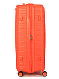 Валіза велика L поліпропілен оранж 77х53х32(+5)см/133л/4.4кг/Snowball, фото 5