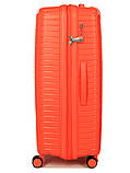 Валіза велика L поліпропілен оранж 77х53х32(+5)см/133л/4.4кг/Snowball, фото 4