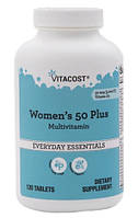 Мультивитамины для женщин 50 плюс Vitacost 120 таблеток