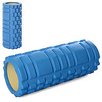 Массажер рулон для йоги 33-14 см, ЕVA, синий, MS0857-BL