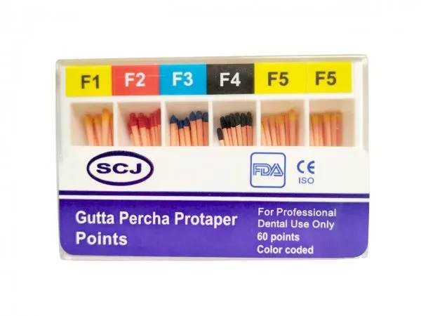 Штифти гутаперчеві під Protaper 60 шт. SCJ F1, F2, F3
