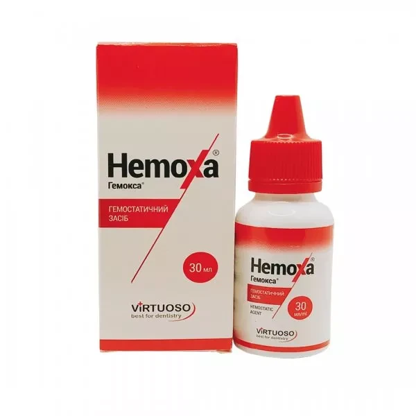 Hemoxa (Гемокса) 30мл – це гемостатична рідина
