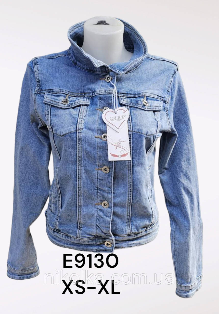 Куртка джинсова жіноча оптом, XS-XL рр., арт. E9130