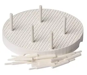 Підставка для обпалювання кераміки кругла 2 штуки + 20 керамічних пінів