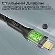 Кабель Promate TransLine-Ci USB-C to Lightning 27W Power Delivery 1.2 м Black (transline-ci.black), фото 4