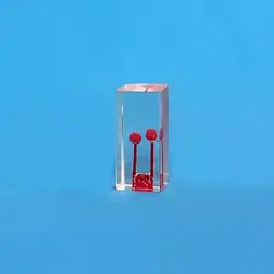 Ендоблок тренувальний, два канали пофарбовані з гранульованою HST-N4-02