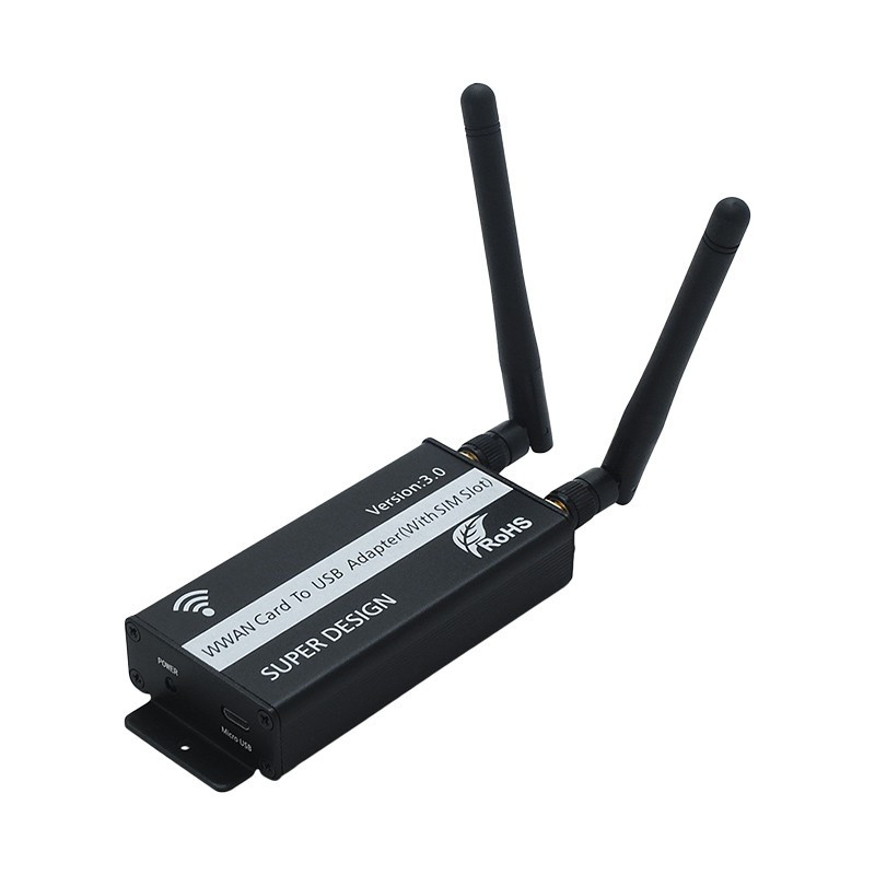 Адаптер MiniPCI-e to USB для 4G LTE модемів з антенами RP-SMA