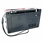 Радіоприймач 3в1, з LED-ліхтариком, МР3-плеєром, GOLON RX-8866, Червоний / Портативне радіо, фото 7