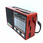 Радіоприймач 3в1, з LED-ліхтариком, МР3-плеєром, GOLON RX-8866, Червоний / Портативне радіо, фото 4