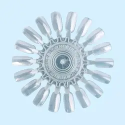 Палітра-ромашка для лаків на 18 кольорів прозора 10 шт.