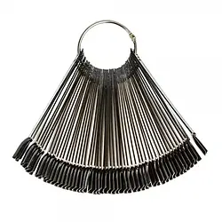 Палітра — віяло для лаків на кільці чорна 50 шт.