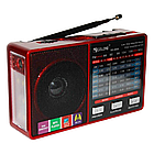 Радіоприймач 3в1, з LED-ліхтариком, МР3-плеєром, GOLON RX-8866, Червоний / Портативне радіо, фото 3