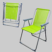 Зелений складаний стілець BEACH LIME