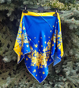Патріотична хустка Україна шовк