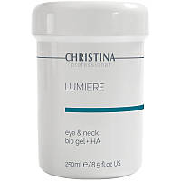 Гель Люмире с гиалуроновой кислотой для кожи вокруг глаз Christina Lumiere Eye & Neck Bio Gel + HA 250 мл