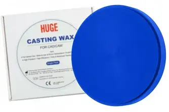 Диск восковий для виготовлення зліпків Casting Wax синій 98  (розмір 12-20мм)