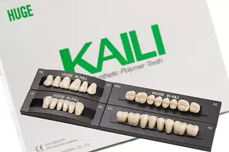 Гарнітур зубів KAILI акрилових фасон Т-Трикутний 28 шт.