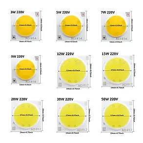 Світлодіодна плата LED, 5W Warm, 14x14 мм. Світлодіоди для акваріумних рослин., фото 3